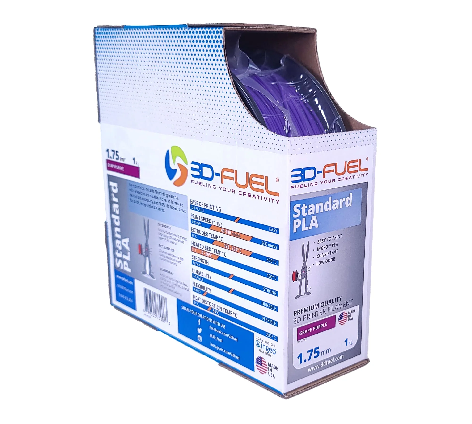 Standard PLA+, Grape Purple, 1.75mm - Image 4